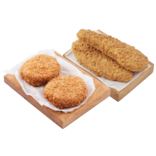 Vis Marine verse kabeljauwburger of kabeljauwschnitzel